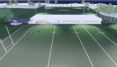 Potential redevelopment looking from #1 Rugby field