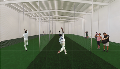 Potential redevelopment showing indoor cricket  facility